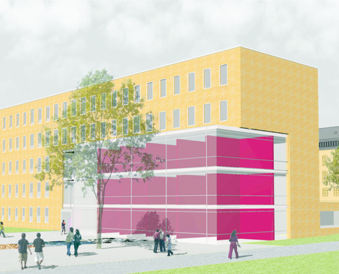 Teilnahme am Wettbewerb für den Neubau Kulturwissenschafliche und Philosophische Fakultät der Universität Göttingen Schwieger Architekten.